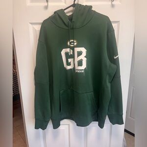 Nike Dri Fit Green Bay Packers Green Hoodie SZ XXL